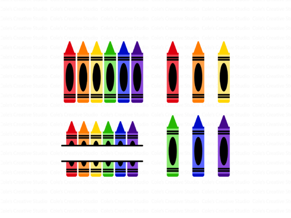 Crayon Clipart SVG Bundle: Graphics for Crafts & Creative Brands