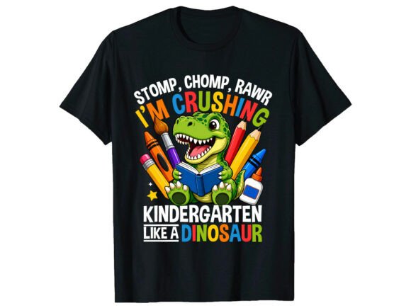 Dino Kindergarten Back to School T-Shirt Graphics