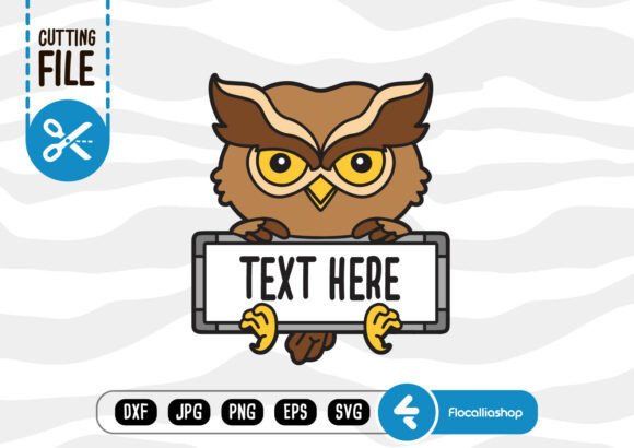 Layered Board Name Frame, Owl SVG: Graphics for Crafts