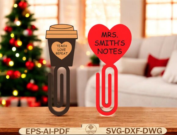 Personalized Teacher Bookmark Laser Cut Graphics