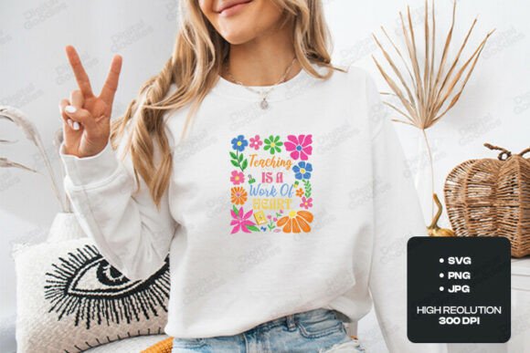 Teaching Work of Heart PNG SVG Art: Graphics for T-Shirt Designs