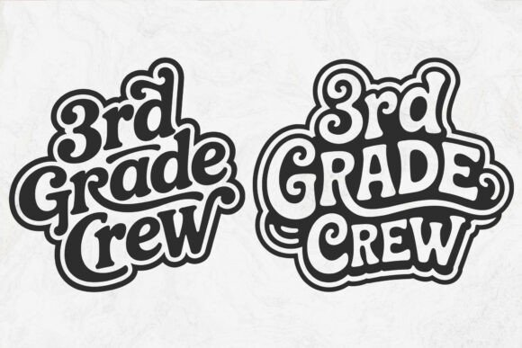 Third Grade Crew SVG: Graphics for Crafts & Teaching Content