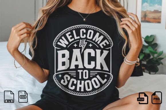 Welcome Back to School Retro T-shirt Graphics